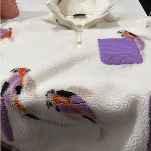 NWOTs Taylor Swift Speak Now Koi Sherpa Pullover with Purple Pocket Size M